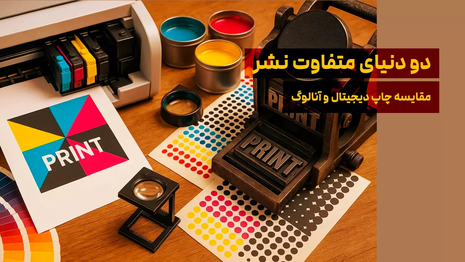 دو دنیای متفاوت نشر: مقایسه چاپ دیجیتال و آنالوگ