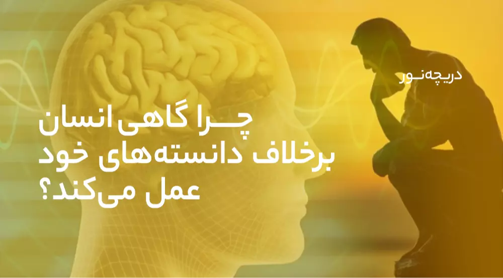 دریچه نور: چرا گاهی انسان برخلاف دانسته‌های خود عمل می‌کند؟