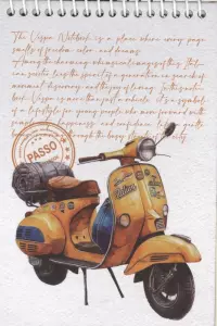 دفتر یادداشت خط دار پاسو (PASSO،کد 671)،(سیمی)