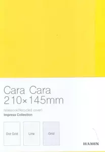 دفتر یادداشت ترکیبی:خط دار،نقطه ای،شطرنجی CARA (زرد،کد 929)