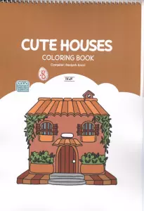 کتاب رنگ آمیزی CUTE HOUSES (کد 1704)،(سیمی)