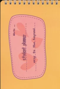 دفترچه یادداشت student planner (کد 508)،(سیمی)