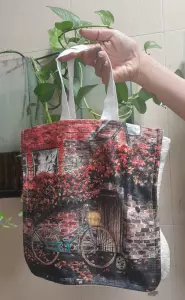 کیف پارچه ای قدیما 25*24 (کد KM-36)