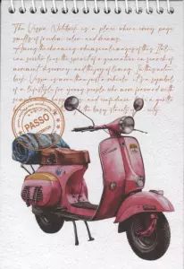 دفتر یادداشت خط دار پاسو (PASSO،کد 626)،(سیمی)