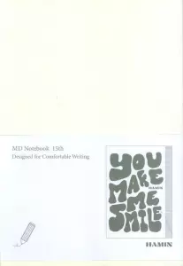 دفتر یادداشت بی خط MD NOTEBOOK (طرح YOU MAKE ME SMILE،کد 837)