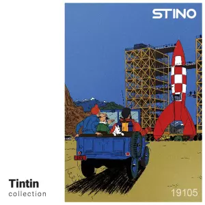 پازل شیشه ای استینو 1000 تکه طرح تن تن (کد 19105)،(باجعبه)