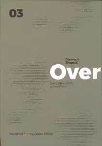 دفتر یادداشت خط دار WORD (طرح OVER)