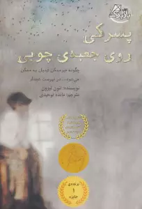 پسرکی روی جعبه ی چوبی