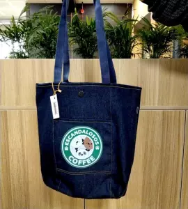 کیف پارچه ای جیب دار 35*38 جین جوی (کد X-12)