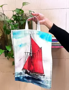 کیف پارچه ای قدیما 42*31 (کد SB-34)