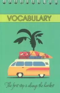 دفترچه لغت A6 (VOCABULARY،چند طرح)،(سیمی)