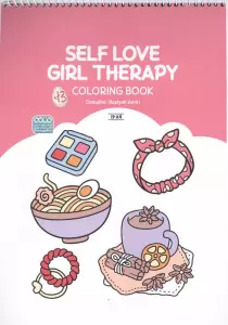 کتاب رنگ آمیزی (طرح SELF LOVE GIRL THERAPY،کد 1689)،(سیمی)
