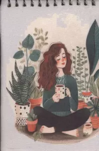 دفتر یادداشت پارچه ای خط دار (چند طرح،سیمی)
