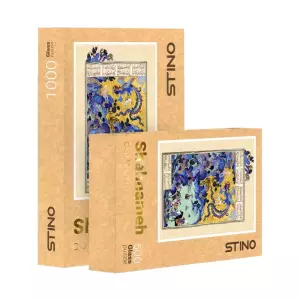 پازل شیشه ای استینو 1000 تکه طرح شاهنامه (کد 35104)،(باجعبه)