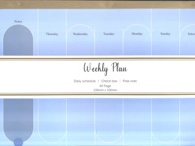دفتر برنامه ریزی (پلنر هفتگی،WEEKLY PLANNER)،(کد 878)