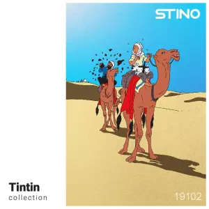 پازل شیشه ای استینو 1000 تکه طرح تن تن (کد 19102)،(باجعبه)