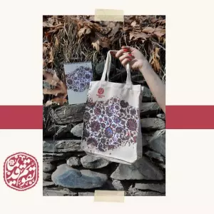 کیف پارچه ای 27*22 (طرح کاشی،کد 0009)