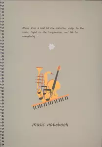 دفتر نت 5 خط 50 برگ (کد N102)،(سیمی)