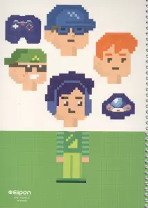 دفتر شطرنجی فانتزی 60 برگ (کد 881)،(سیمی)