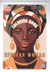 کتاب رنگ آمیزی (طرح EFRICAN WOMAN،کد 1587)،(سیمی)