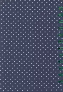 دفتر پارچه ای بدون خط (قدیما کد 555)،(سیمی)