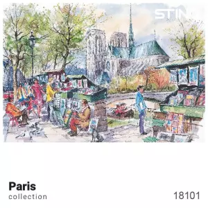 پازل شیشه ای استینو 1000 تکه طرح پاریس (کد 18101)،(باجعبه)