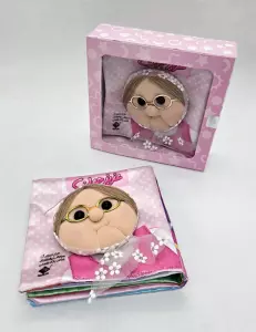 کتاب پارچه ای عزیز جون (2زبانه،باجعبه)